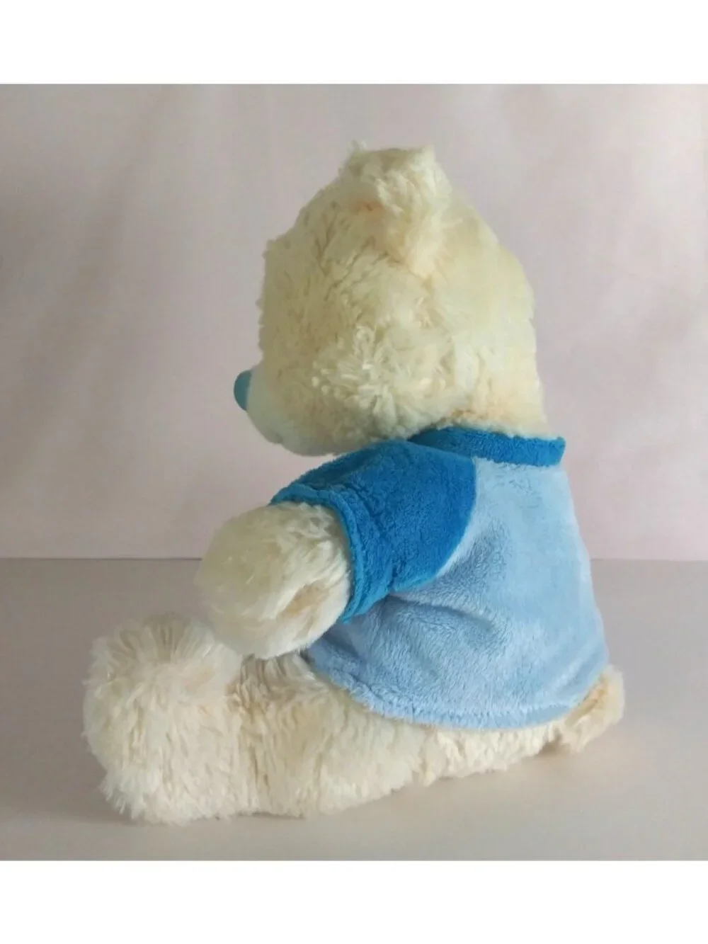 Kellytoy White Teddy Bear Wearing Hugs & Kisses T-Shirt Soft 9